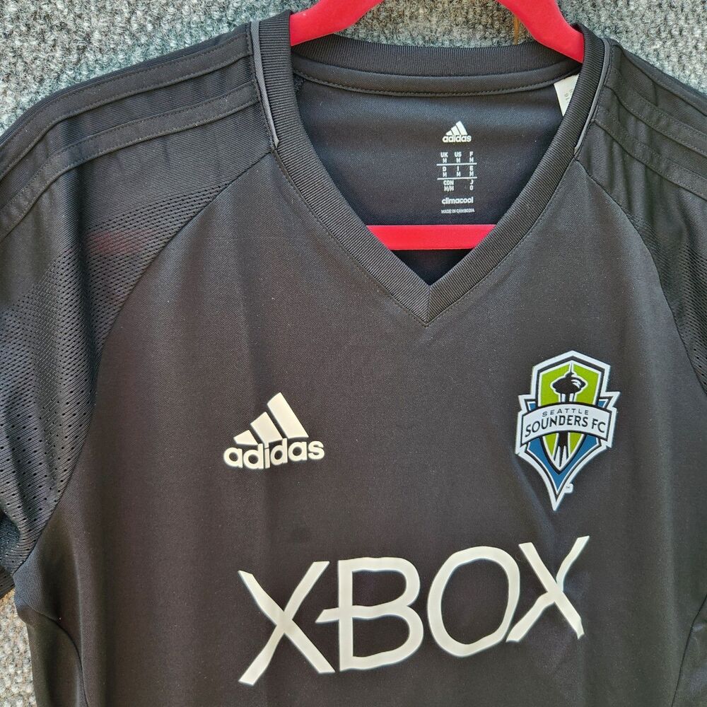 Adidas Seattle Sounders FC Training Jersey Xbox MLS Soccer 08 2016  Medium Black